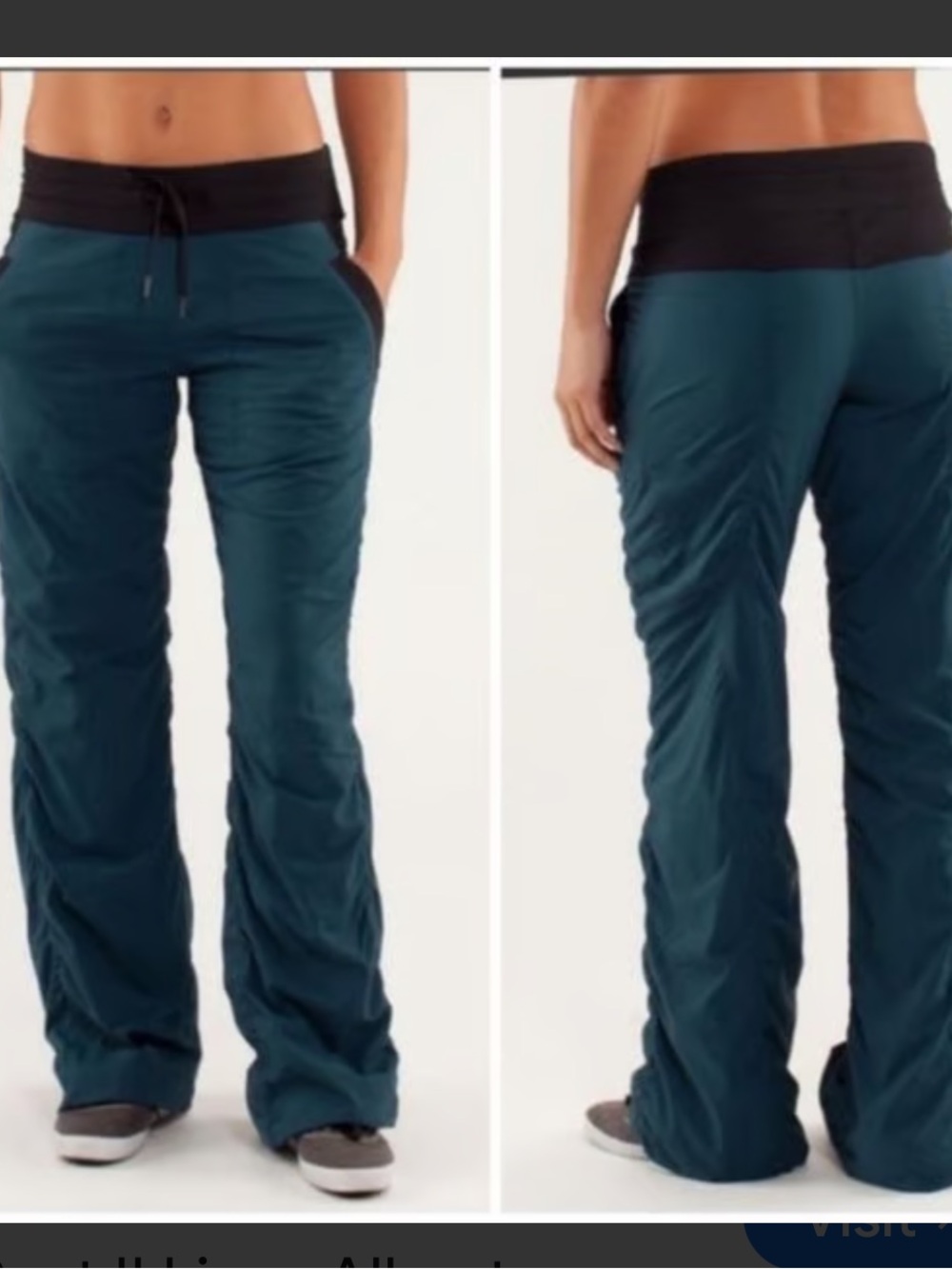 Lululemon Studio Pant II *Liner
Alberta Lake/ Black Sz 4 NWOT